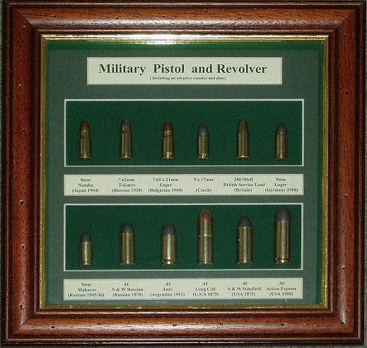 CSA Military Pistol & Revolver Cartridge Board. Ref.# M20